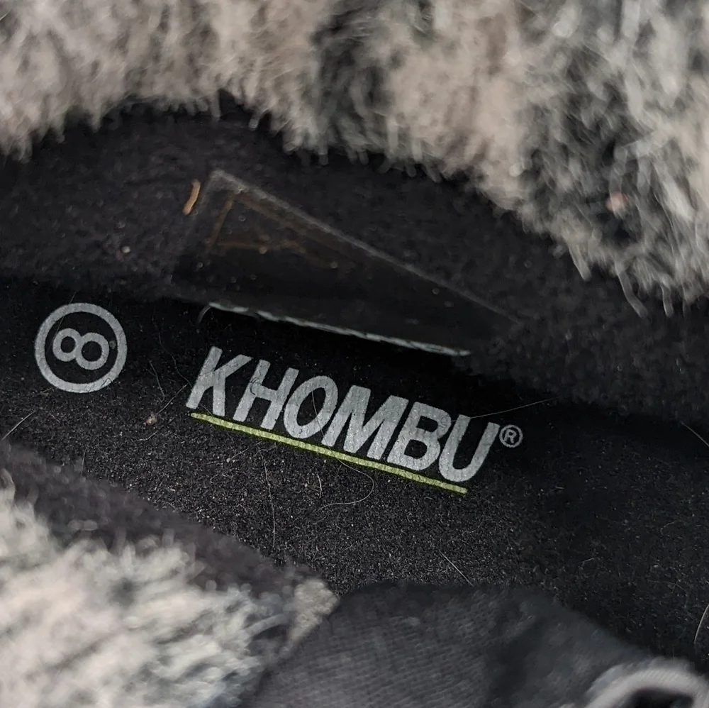 NWOT Khombu Black Faux Fur Boots 8 Women